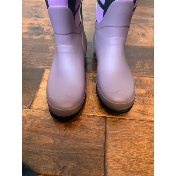 Hunter Original Knee High Purple Plaid Tall Rain Boots WFT1000RTR Size 7 | 38 - Picture 6 of 9